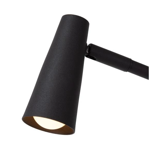 Lucide STIRLING - Lampe de table Rechargeable - Batterie/Piles - LED Dim. - 1x3W 2700K - 3 StepDim - Noir - DETAIL 1